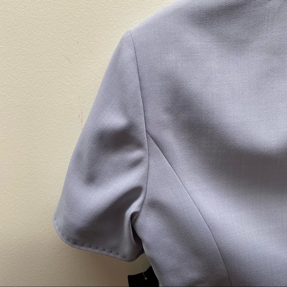 Kasper ASL dusty blue NWT skirt set with blazer size 8 with zip up and button up - Picture 10 of 14